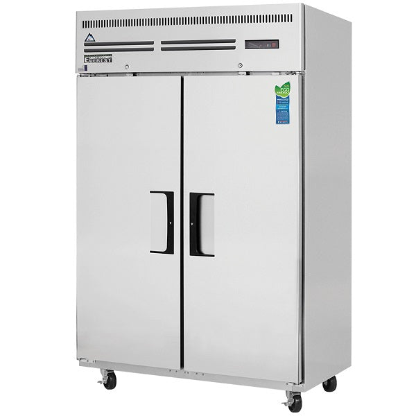 Everest ESF2 Dual Solid Door Upright Reach-In Freezer 49.75"  FREE SHIPPING WITH LIFTGATE