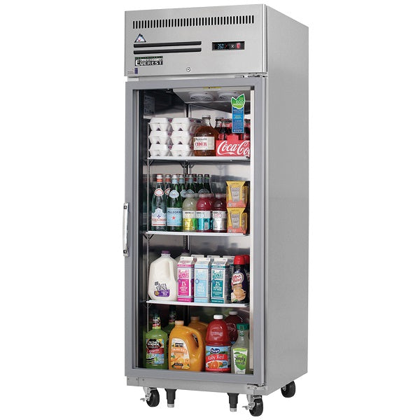 Everest ESGR1 Single Glass Door Upright Reach-In Refrigerator 29.25"   FREE SHIPPING WITH LIFTGATE
