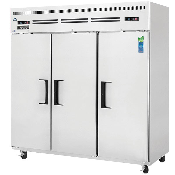 Everest ESRF3 Triple Solid Door Upright Reach-In Refrigerator & Freezer Combo 75"   FREE SHIPPING WITH LIFTGATE