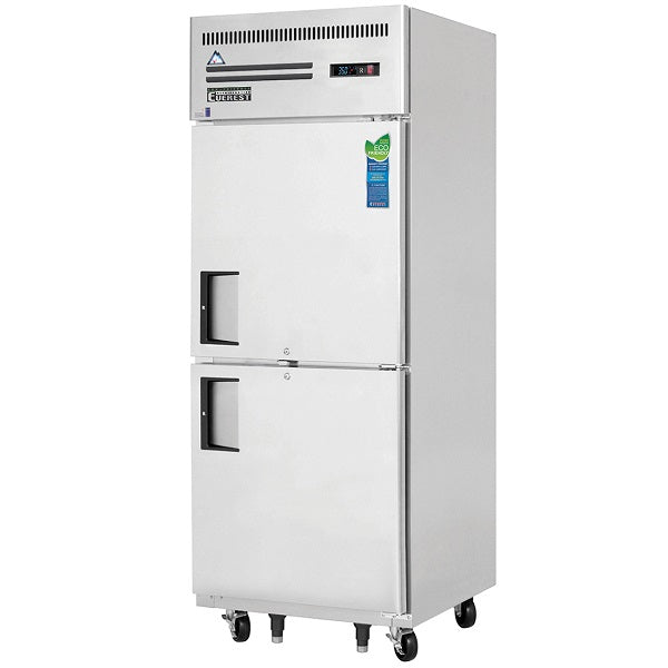 Everest ESRH2 Single Solid Split Door Upright Reach-In Refrigerator 29.25"  FREE SHIPPING WITH LIFTGATE