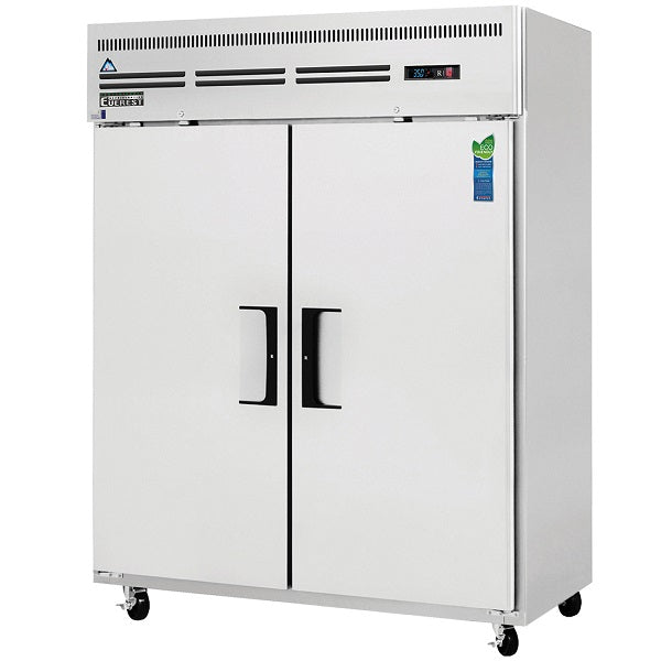 Everest ESWR2 Wide Double Solid Door Upright Reach-In Refrigerator 59"  FREE SHIPPING WITH LIFTGATE