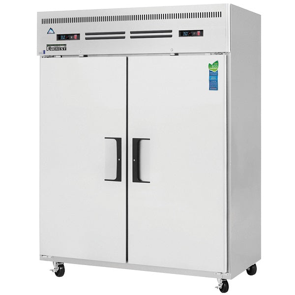 Everest ESWRF2 Wide Dual Solid Door Upright Reach-In Refrigerator & Freezer Combo 59"   FREE SHIPPING WITH LIFTGATE