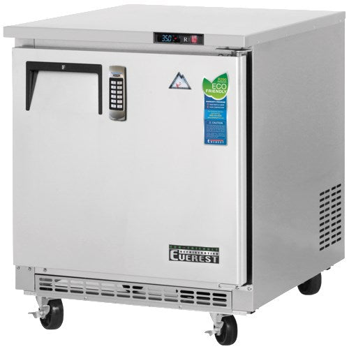 Everest ETBF1-LAB Single Door Back-Mount Under-Counter Laboratory Freezer 27.5" - FREE SHIPPING WITH LIFTGATE