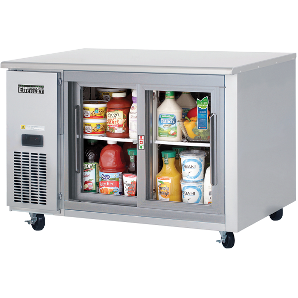 Everest ETGSR2 Dual Sliding Door Side-Mount Under-Counter Refrigerator 47.5"   FREE SHIPPING WITH LIFTGATE
