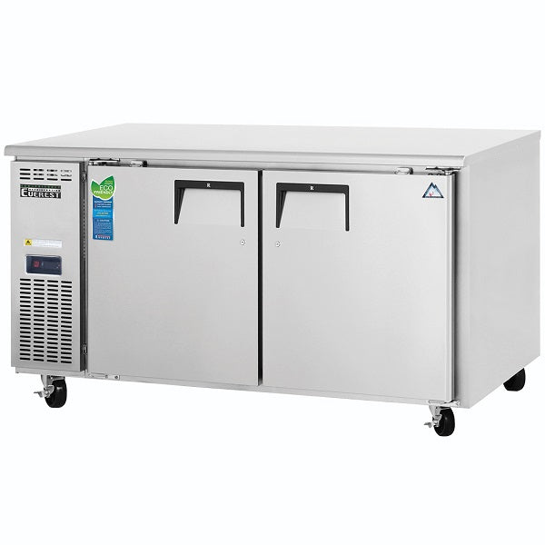 Everest ETWR2 Dual Door Side-Mount Under-Counter Refrigerator 59.5" FREE SHIPPING WITH LIFTGATE