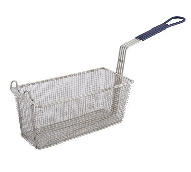 Winco FB-20 Fry Basket with 10" Blue Handle