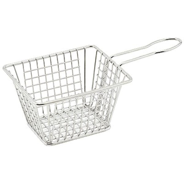 Winco FBM-554S Stainless Steel Rectangular Mini-Fry Basket