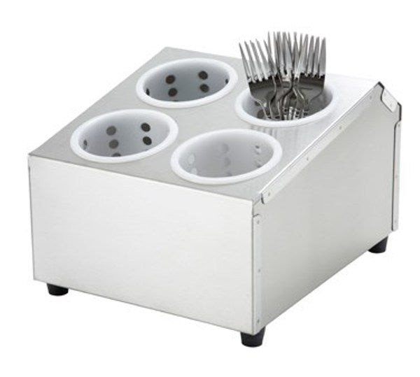 Winco FC-4H Flatware Cylinder Holder, 4 Holes