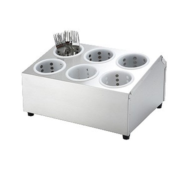 Winco FC-6H Flatware Cylinder Holder, 6 Holes