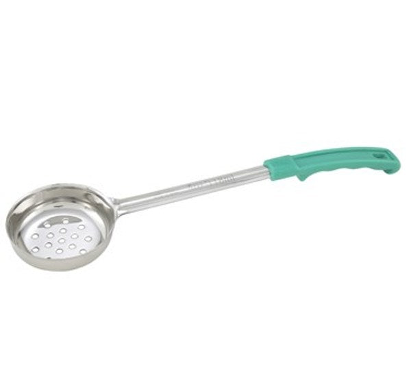 Winco FPP-4 4 oz. Perforated Food Portioner with Green Handle