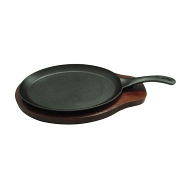 Winco FS-2 Two Piece 10" Fajita Server Set with Wooden Under Liner