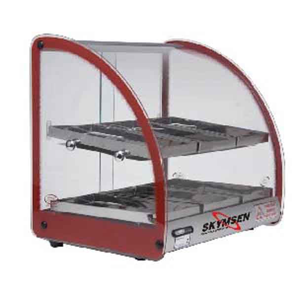 Skyfood FWD2-18R Countertop Heated Food Warmer Display Case W/ Red Trim - 120V