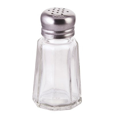 Winco G-105 1oz. Glass Shaker with Mushroom Top