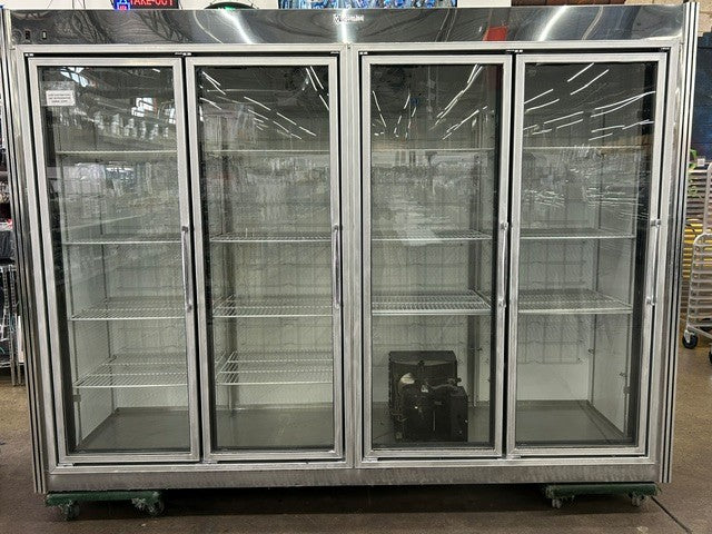 CustomCool GDR-4R Four Door Reach In Cooler - COMPRESSOR NOT INCLUDED (USED UNIT)