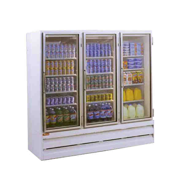 Howard McCray GF75BM-FF 78"W Three Glass Door Frozen Foods Merchandiser Freezer