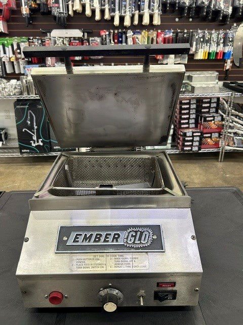 EMBERGLO ES5TS 1/2 Size Stainless Steel Electric Countertop Steamer - 120V (USED UNIT)