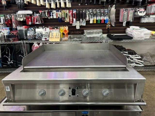 Wood Stone 39 1/2" Electric Griddle w Thermostatic Controls - 208V / 3PH PLANCHA (USED UNIT)