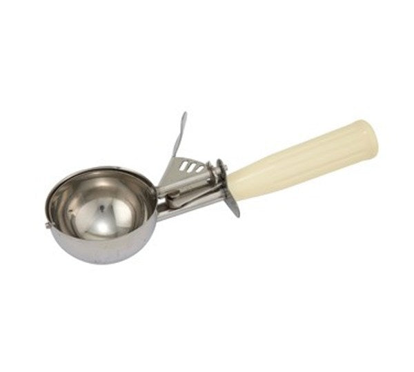 Winco ICD-10 3-3/4 oz. (Size 10) Ice Cream Disher with Ivory Handle