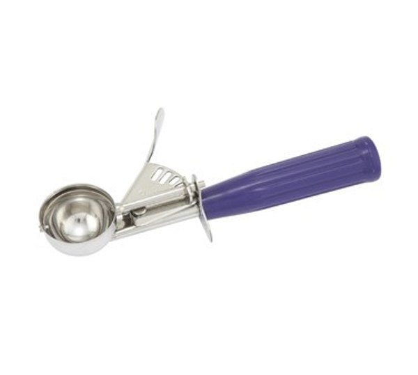 Winco ICD-40 7/8 oz. (Size 40) Ice Cream Disher with Purple Handle