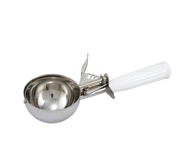 Winco ICD-6  4-2/3 oz.(Size 6) Ice Cream Disher with White Handle