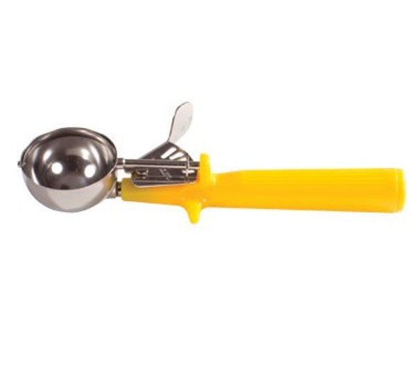 Winco ICOP-20 Deluxe Ice Cream Disher with Yellow Handle, Size 20
