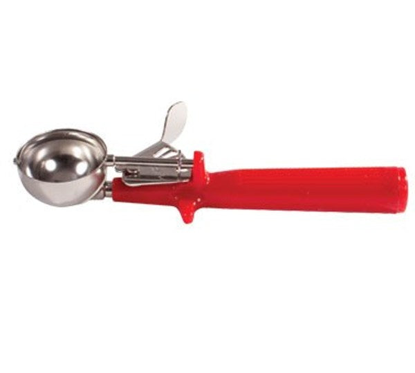 Winco ICOP-24 Deluxe Ice Cream Disher with Red Handle, Size 24