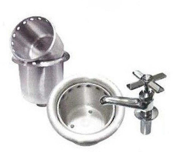 L&J IDWB-4 Ice Cream Round Dipper Well with Faucet
