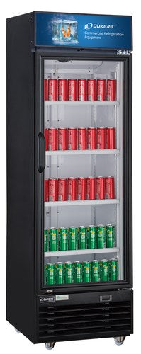 Dukers DSM-12R 25"W One Glass Door Merchandiser Refrigerator - 11.47 Cu. Ft FREE SHIPPING!