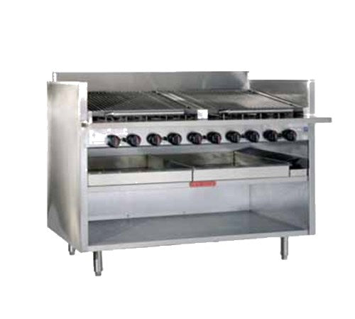 MagiKitch'n FM-RMB-660 S/S Radiant Gas Char Broiler - 195,000 BTU