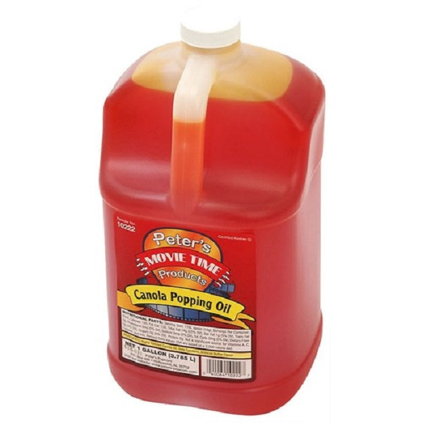 Winco 40012 Benchmark One Gallon Can of Canola Popping Oil
