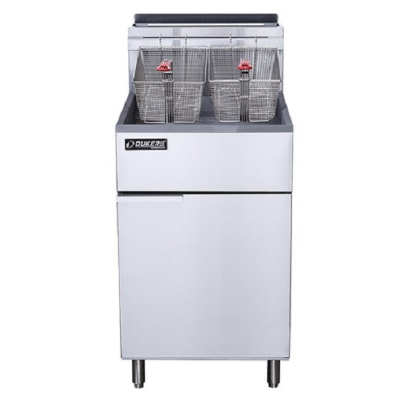 Dukers DCF5-NG  70 lb. Capacity Natural Gas Fryer, 5 Tube Burners - 150,000 BTU - FREE SHIPPING!