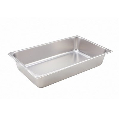 Winco SPF4 4" Deep Stainless Steel Full-Size Steam Table Pan
