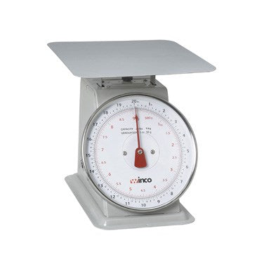 Winco SCAL-820 20lb Receiving Scale with 8" Dial