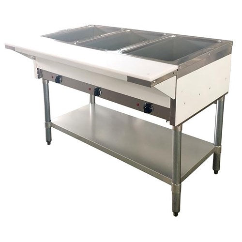 Omcan FW-CN-0003-H (46574) 44" Stainless Steel Electric Steam Table  - 208-240V