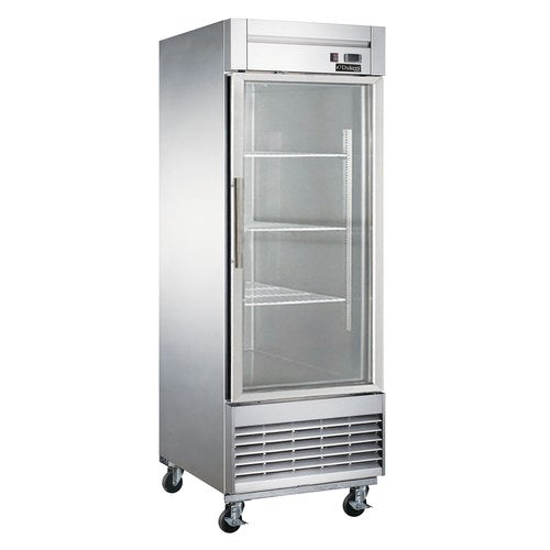 Dukers D28F-GS1  27-1/2"W One Glass Door Bottom Mount Reach In Freezer - 17.79 Cu. Ft FREE SHIPPING!