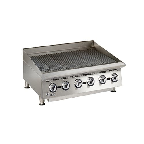 STAR 8036CBB  36” Lava Rock Gas Countertop Charbroiler - 120,000 BTU