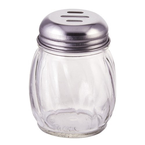 Winco G-108 6oz. Glass  Shaker with Slotted Top