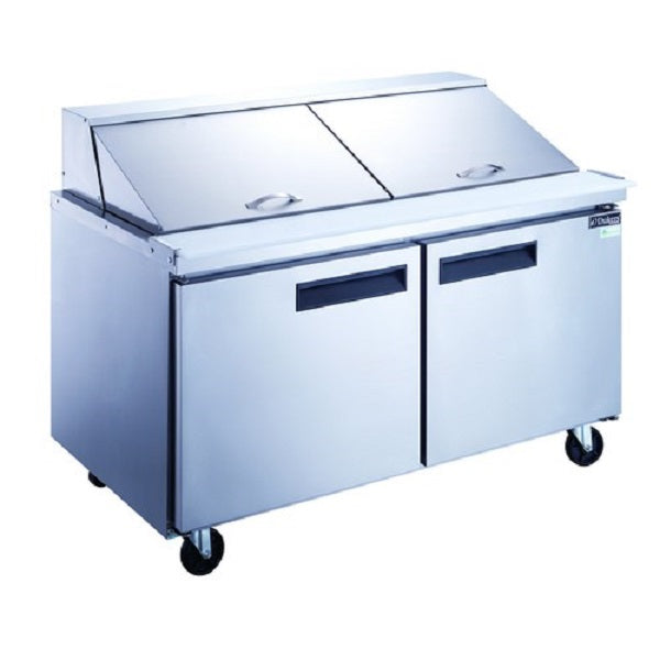Dukers DSP60-24M-S2 60"W Two Door Megatop Sandwich/ Salad Prep Table - 14.33 Cu. Ft. FREE SHIPPING!