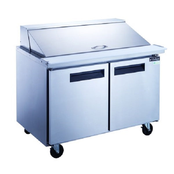Dukers DSP48-18M-S2 48"W Two Door Megatop Sandwich/ Salad Prep Table - 11.47 Cu. Ft. FREE SHIPPING!