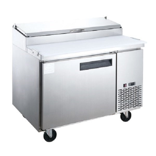 Dukers DPP44 44"W One Door Pizza Prep Refrigerator - 9.88 Cu. Ft. FREE SHIPPING!