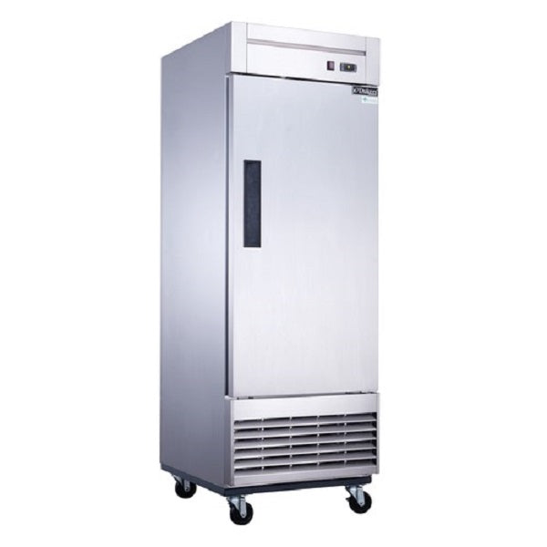 Dukers D28R  27-1/2"W One Door Stainless Steel Bottom Mount Reach In Refrigerator - 18.31 Cu. Ft FREE SHIPPING!