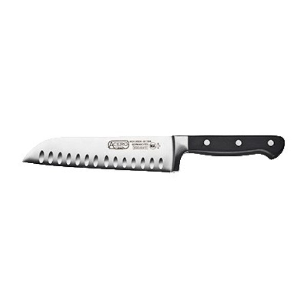Winco KFP-70 Acero Santoku Knife with 7" Blade