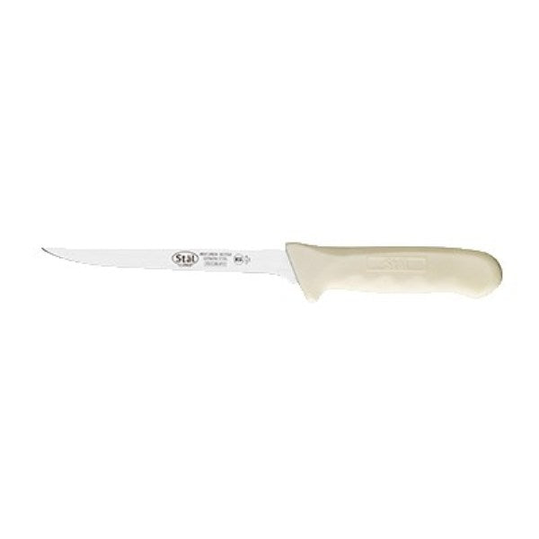 Winco KWP-61 Boning Knife with 6" Blade and White Handle