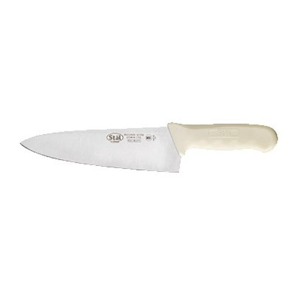 Winco KWP-80 Cook's Knife with 8" Knife and White Handle