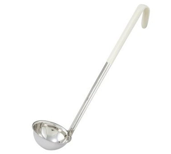 Winco LDC-3 3oz Stainless Steel Ladle with Ivory Handle