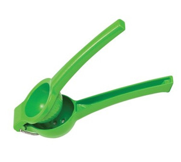 Winco LS-8G 8" Green Aluminum Lemon/Lime Squeezer