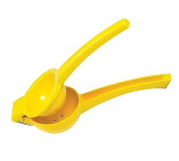 Winco LS-9Y 9" Yellow Aluminum Lemon/Lime Squeezer