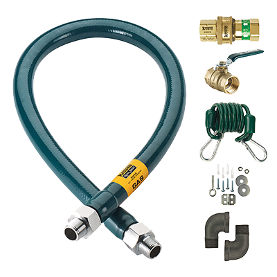 Krowne Royal Series M10048K Moveable Gas Connection Kit, 1" I.D., 48" long