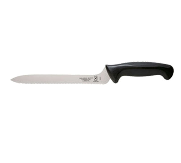 Mercer Cutlery M22408 Millennia 8 Inch Offset Wavy Edge Utility Knife