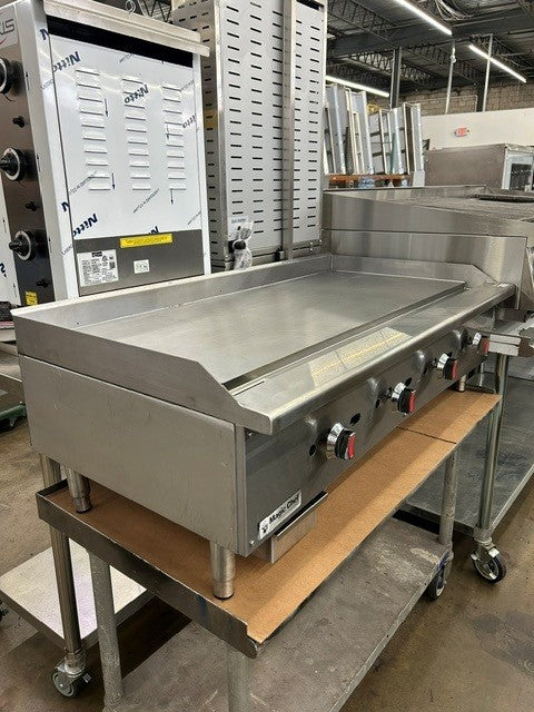 Magic Chef M48TG 48" Wide Countertop Thermostatic Natural Gas Griddle 3/4" Thick Plate - (USED UNIT)